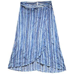 Tommy Bahama Blue Wrap Midi Skirt - 10